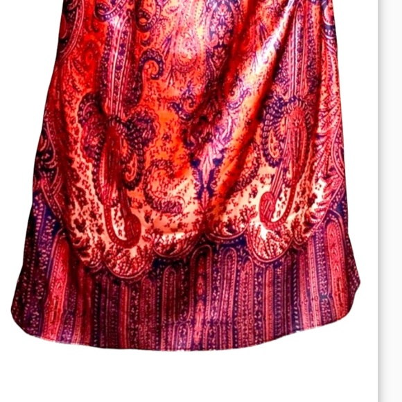 SILK Calypso St Barth  $350 XS Red Navy Romper Dress - Picture 7 of 9